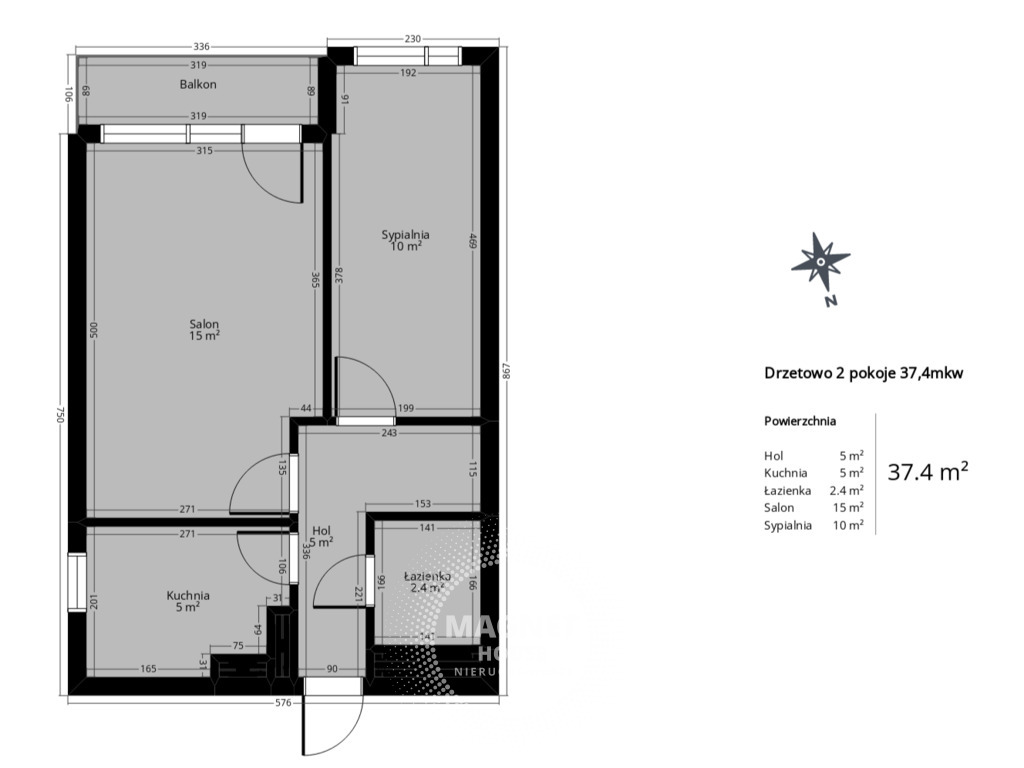 2 pokoje | balkon | piwnica | komórka lokatorska (13)