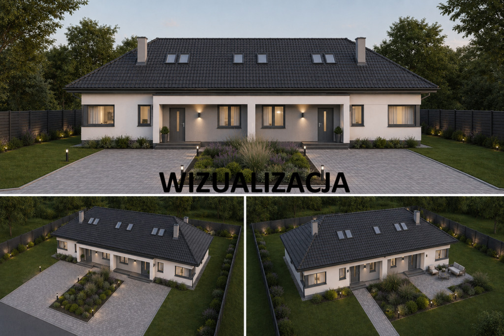 Nowoczesny dom w zabudowie bliźniaczej (1)