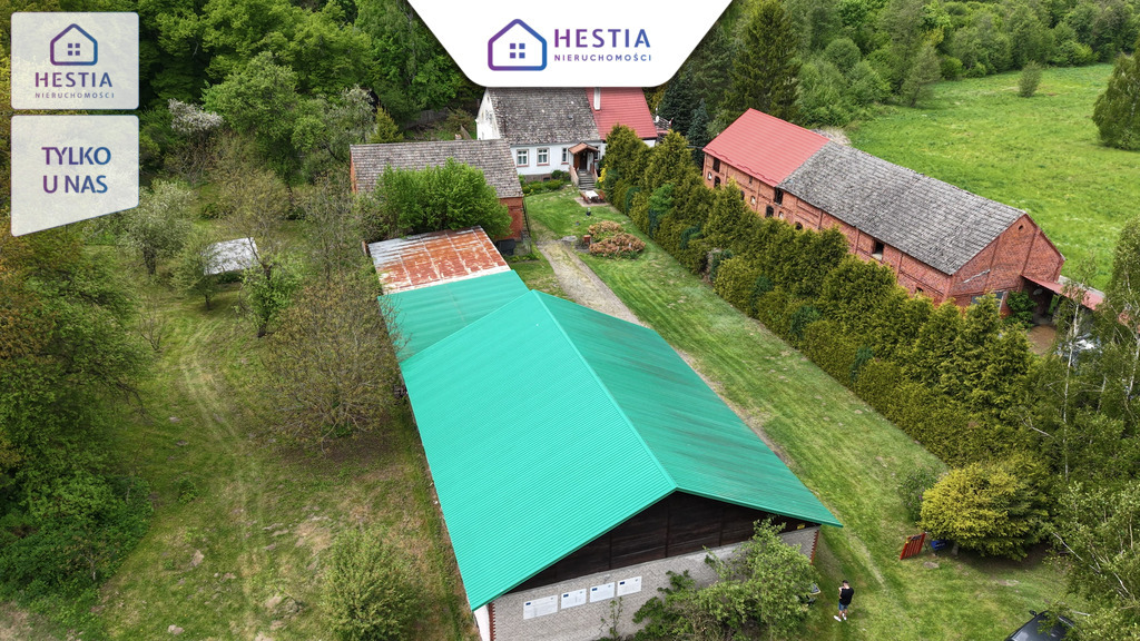 Siedlisko 1,10 ha przy lesie - dom i zabudowania (21)