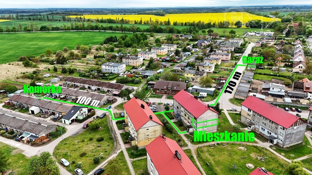 Dwa pokoje - 1 piętro, balkon i garaż- Krąpiel (1)