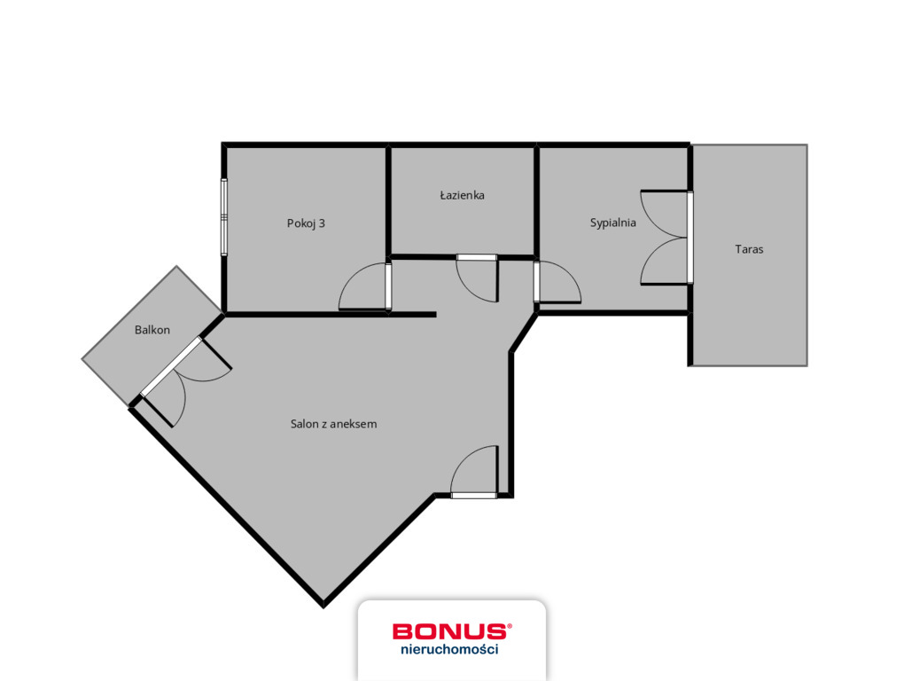 3 pokoje - Taras, balkon, miejsce w garażu + klima (3)