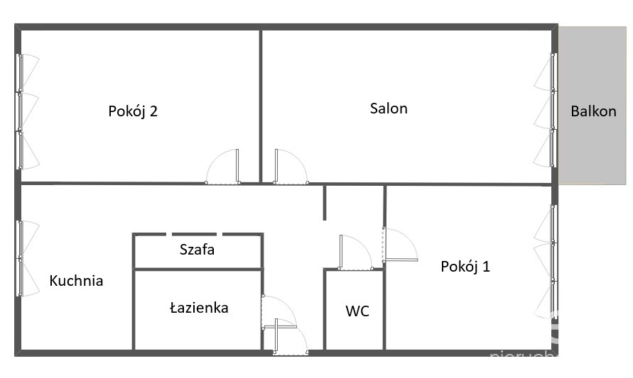 REZERWACJA Mieszkanie 3-pokojowe po remoncie 61m2 (12)