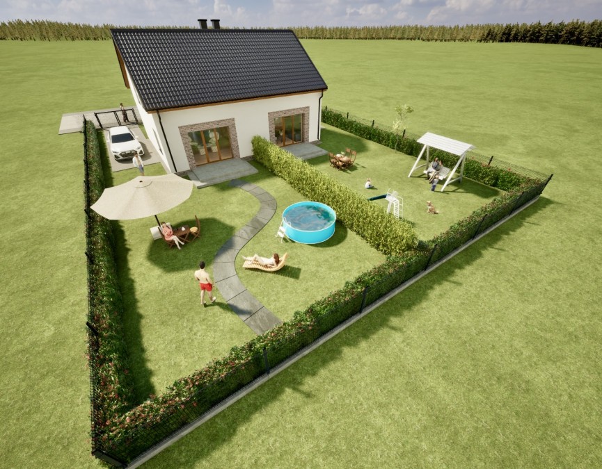 Bliźniaki, 80m2, drogi z kostki, kanalizacja (9)