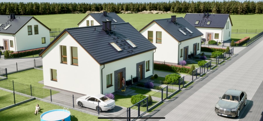 Bliźniaki, 80m2, drogi z kostki, kanalizacja (13)