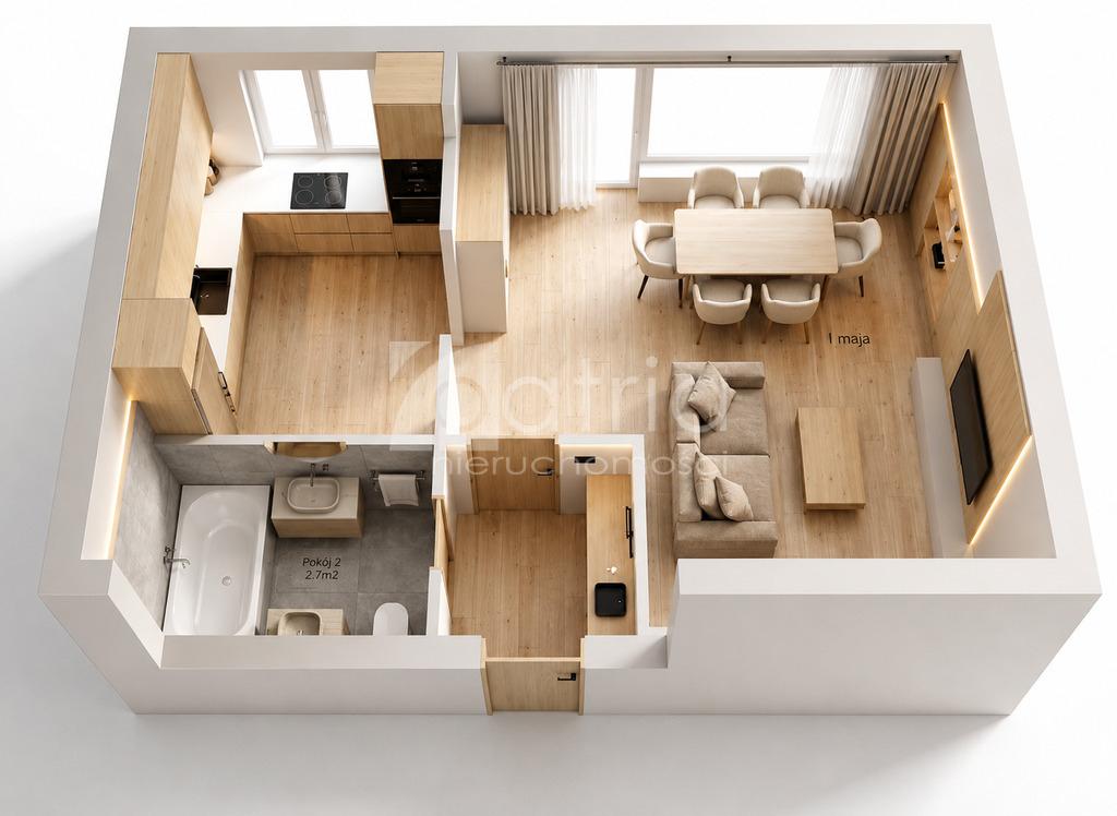 Kawalerka 30,94m2 - 309000 zł, obok Fabryki Wody (1)