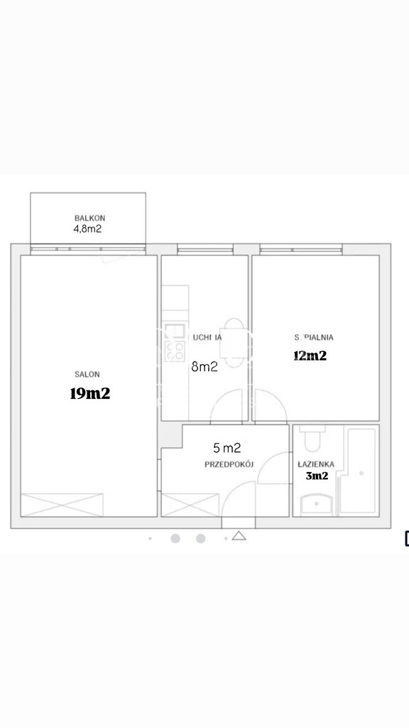 47m2 komfortu- 2 pokoje+balkon|Spółdz.wł|Pasterska (5)