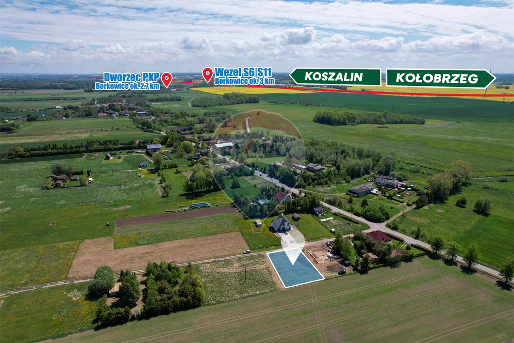 Działka budowlana 952 m2 - Śmiechów, blisko S6/S11 (7)
