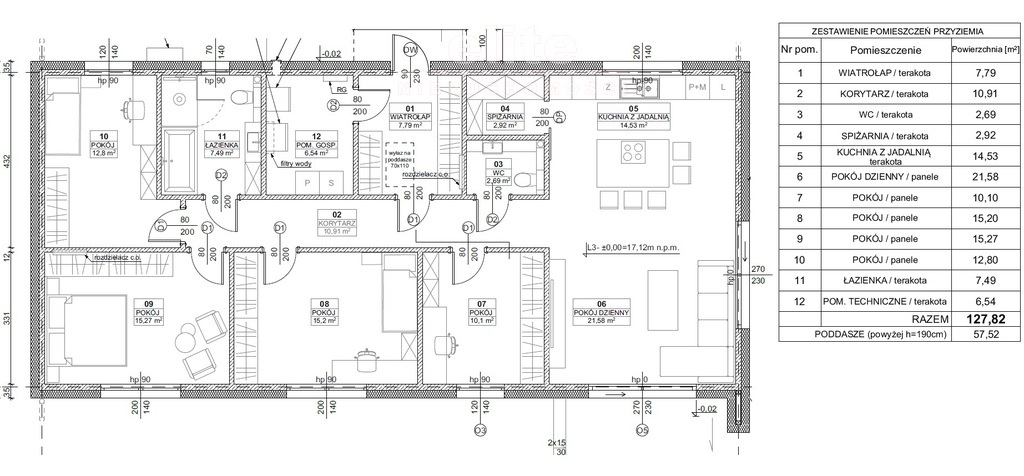 Parterowy dom w Dobrej - 5pok duża działka (12)