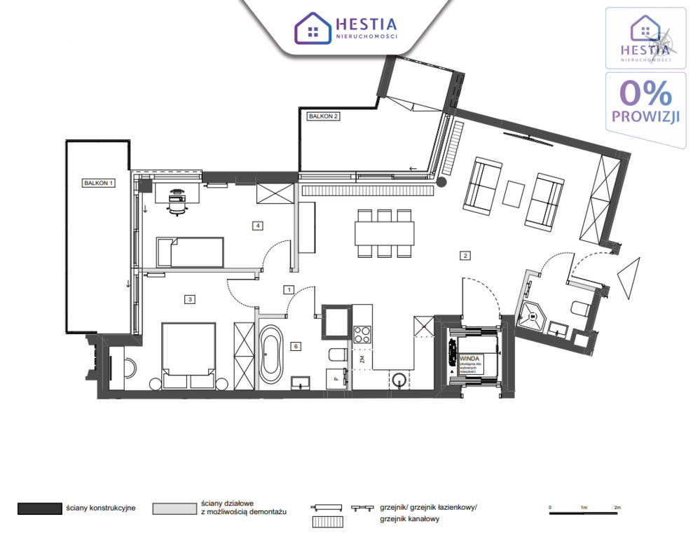 Apartament Premium | Prywatna winda | 2 balkony (19)
