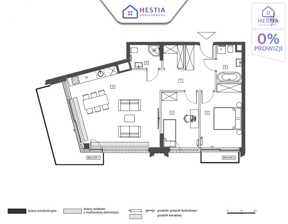 Przestronny apartament premium 80 m2 | Dwa balkony (14)