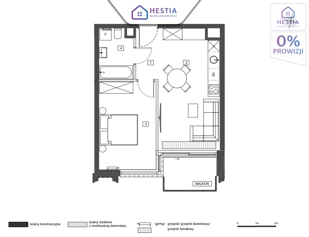 Apartament premium 42 m2 | Pod klucz | 2 pokoje (13)