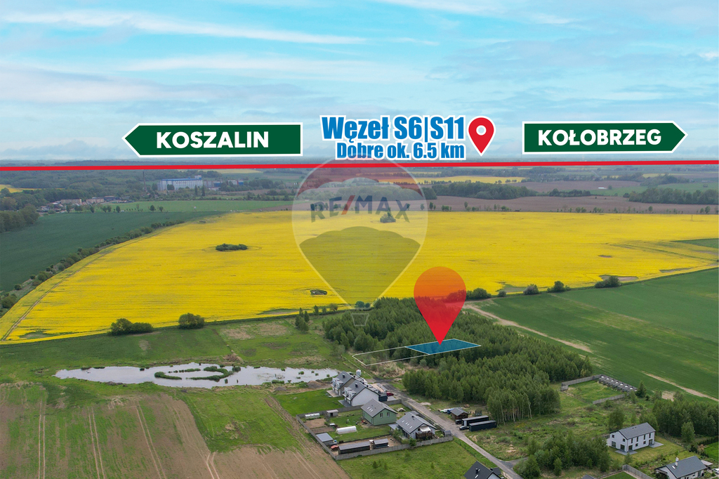 Działka 1028 m2 z wydanymi WZ w Strzeżenicach (8)