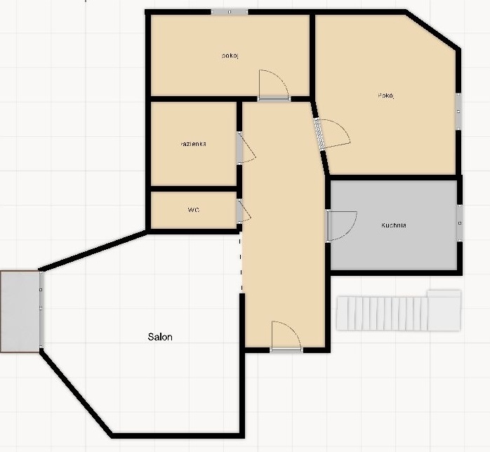 3 pokoje z balkonem w cichym Centrum (2)