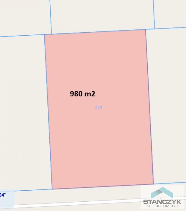 Działka pod zabudowę jednorodzinną 980 m2  - Blisk (2)