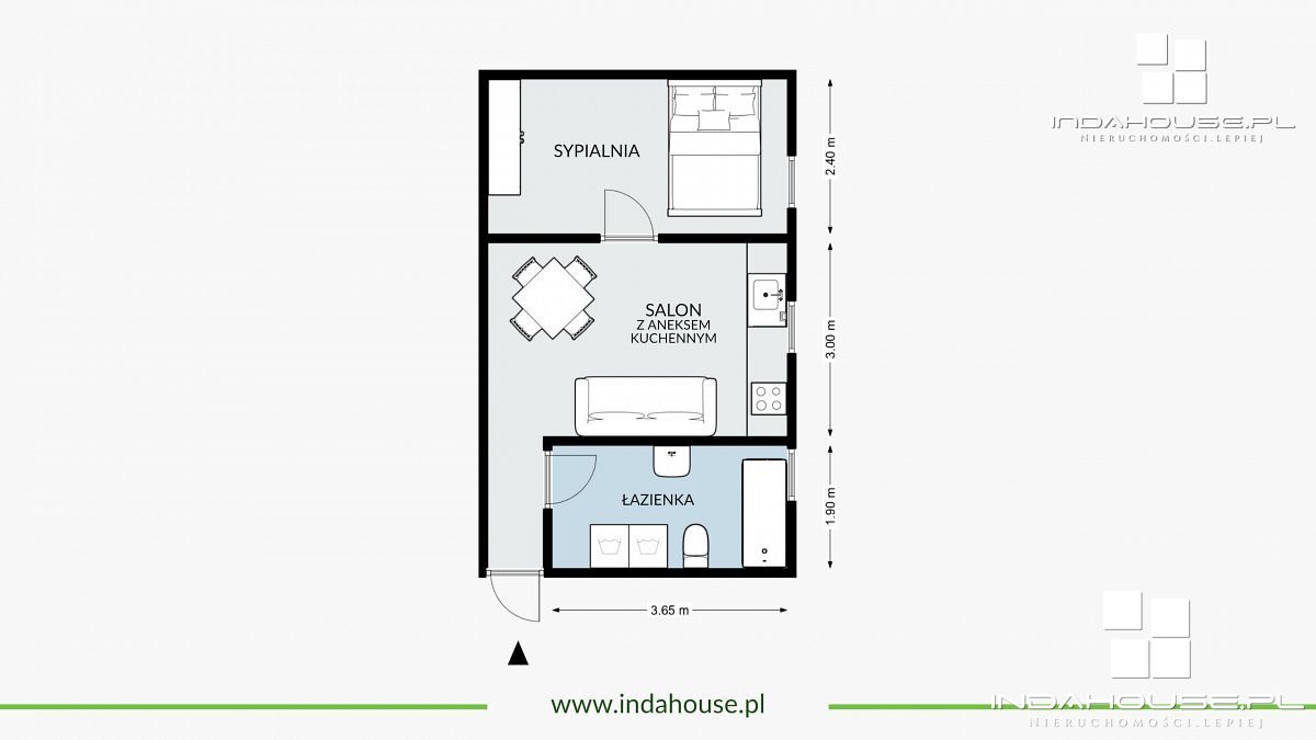 2 pokoje mieszkanie przy PKiW, parking, piwnica (7)