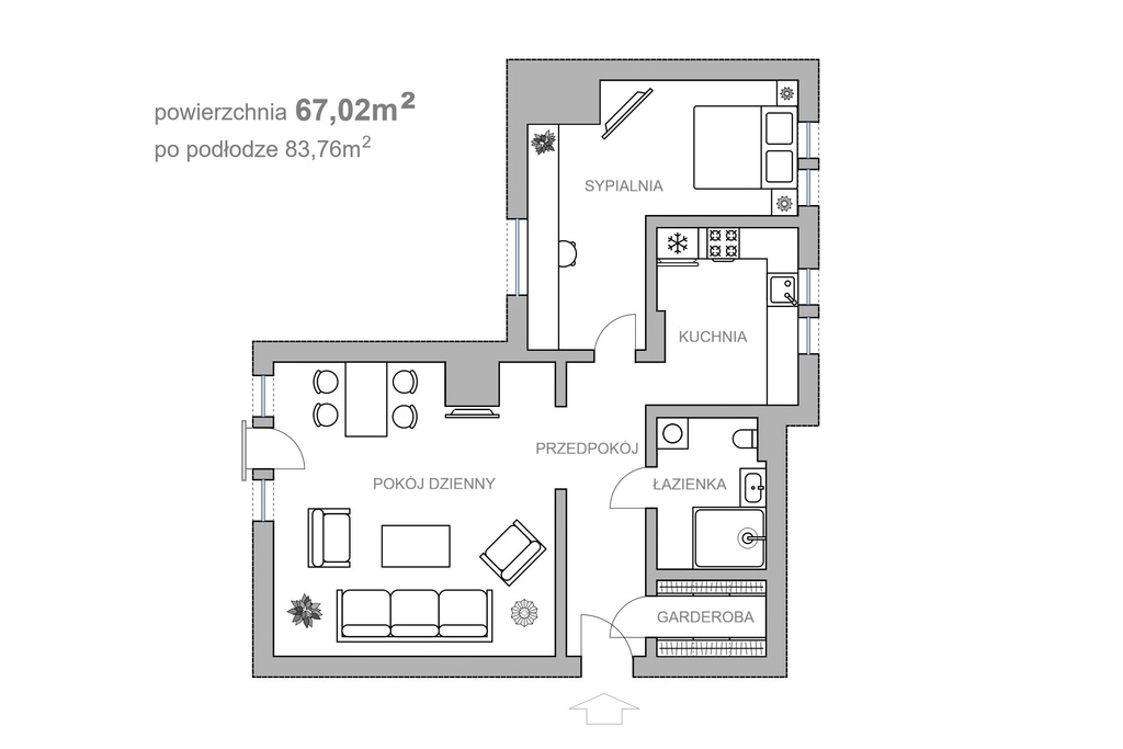 Apartament 2-pokojowy z garażem 50m od plaży (14)