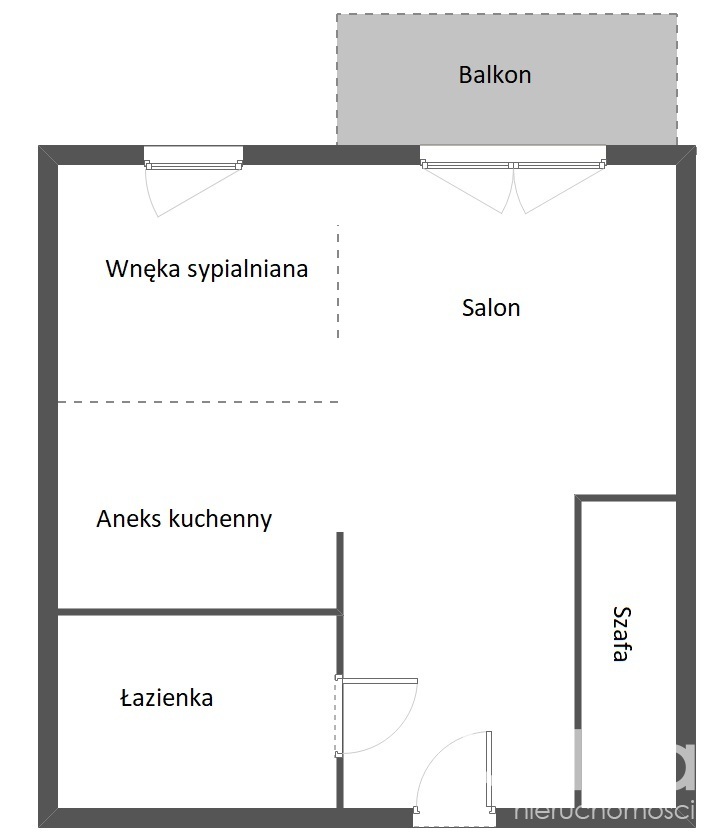 Kawalerka, os. Jarzębinowe + balkon (9)
