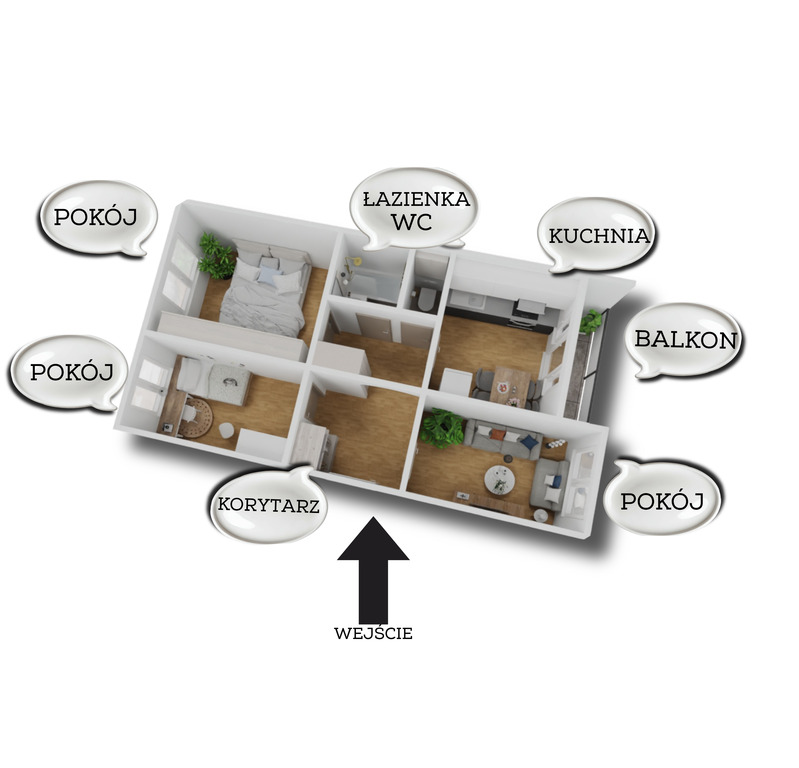 Zadbane 3 pokoje w centrum | 63m2  (5)