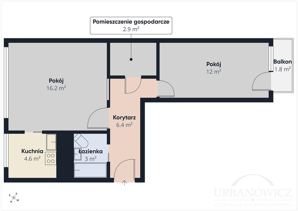 2-pok. mieszkanie z balkonem ul. Lechicka. (13)