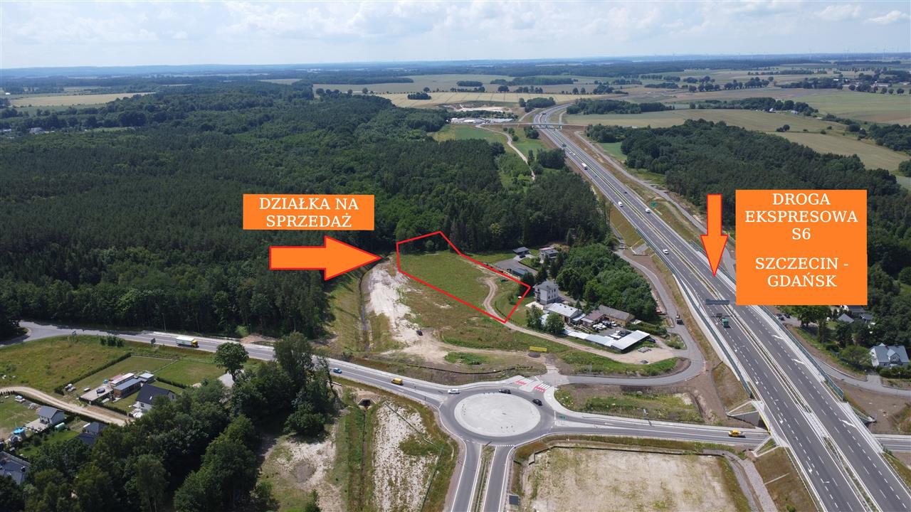 Działka inwestycyjna przy drodze ekspresowej S6 (1)