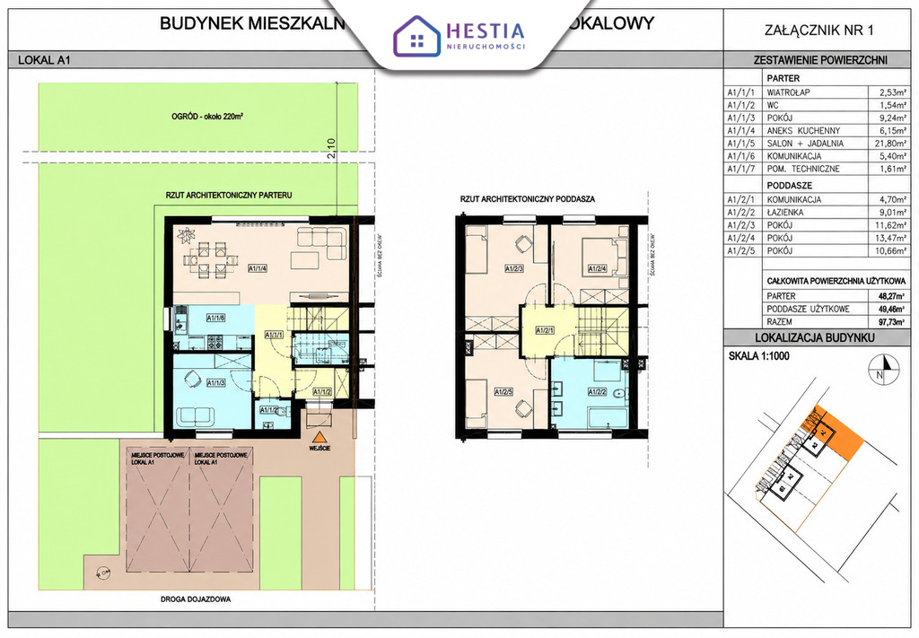 Nowa inwestycja bliźniaków bez skosów w Dobrej! (5)
