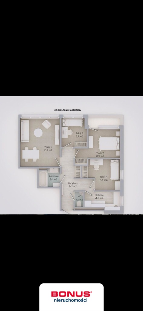 Idealne 4 pokoje po remoncie w Centrum (2)
