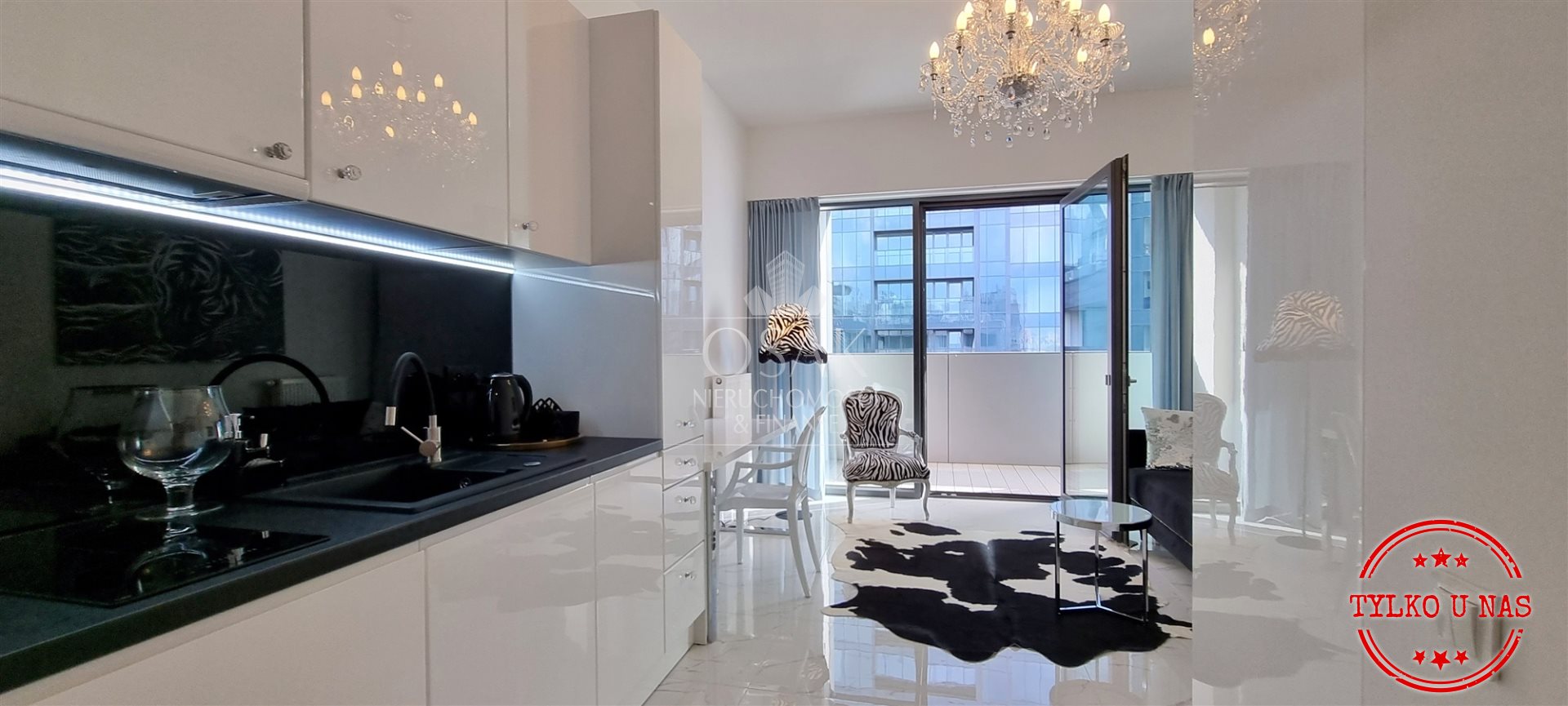 Luksusowy 1 pok. apartament z loggią - Hanza Tower (1)