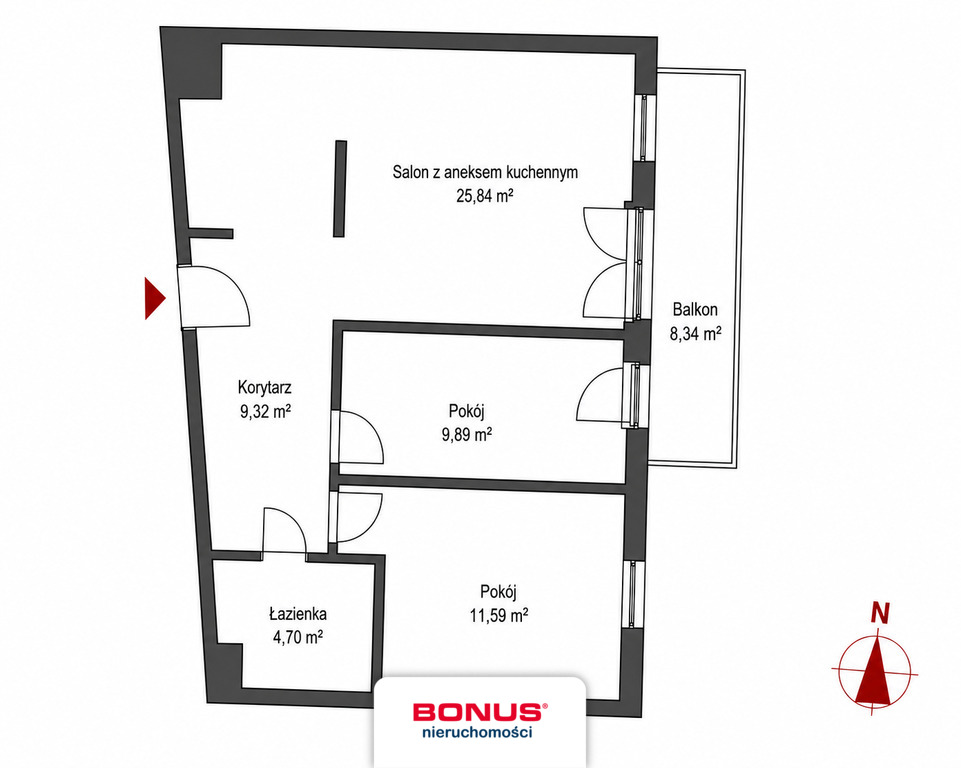 Duży balkon Klima Świetnie skomunikowane Przy PST (20)
