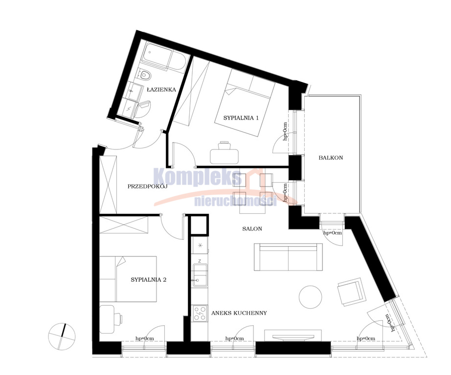 Trzypokojowy apartament Stare Miasto 72m (22)