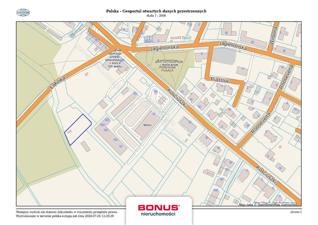 Działka inwestycyjna 1331 m2 | Centrum Chojny (10)