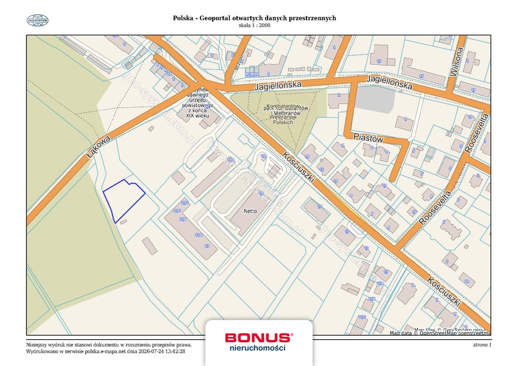 Działka inwestycyjna 1233 m2 | Centrum Chojny (10)