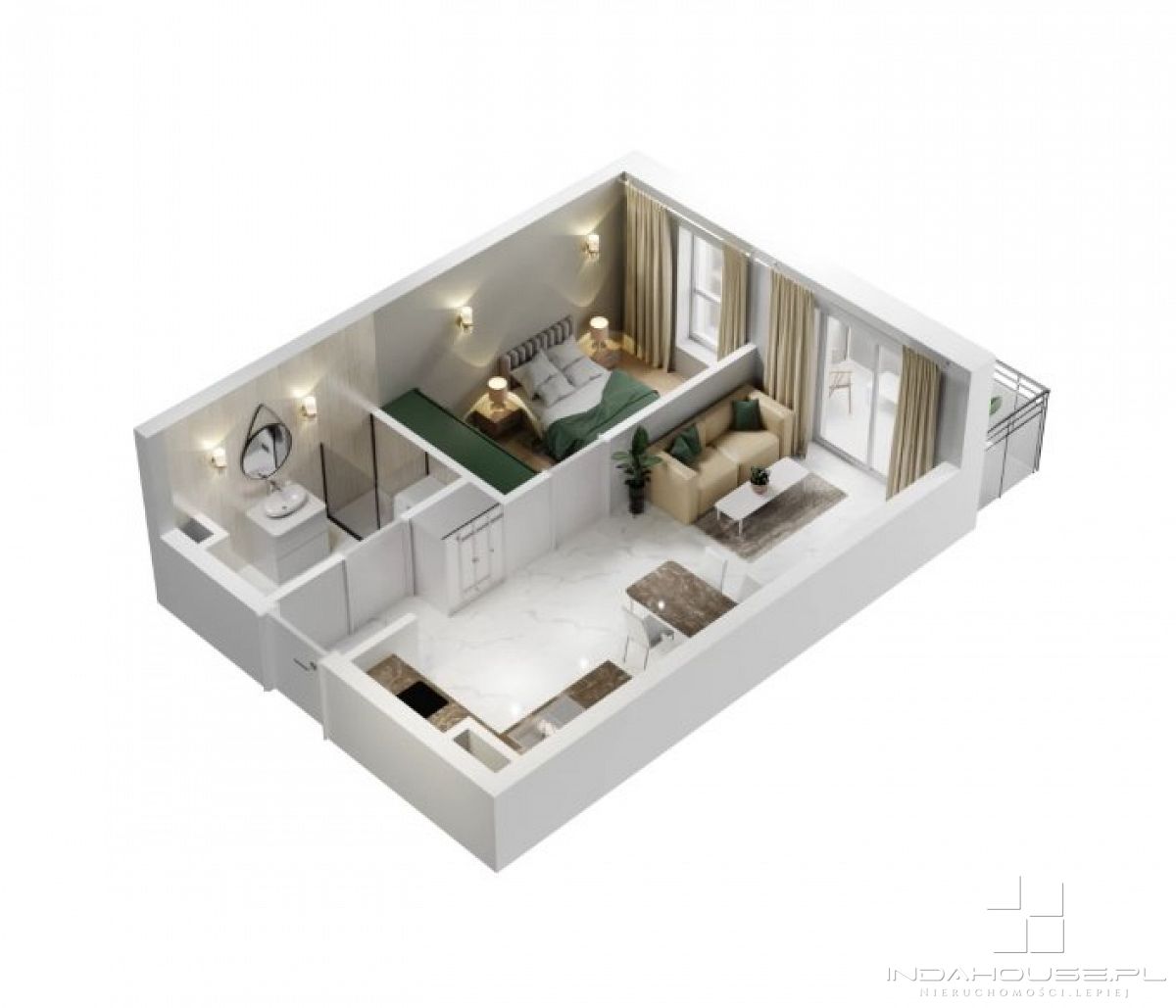 Nowe 2-pokojowe mieszkanie z balkonem (3)