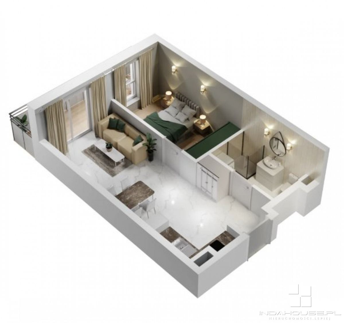 Nowe 2-pokojowe mieszkanie z balkonem (4)