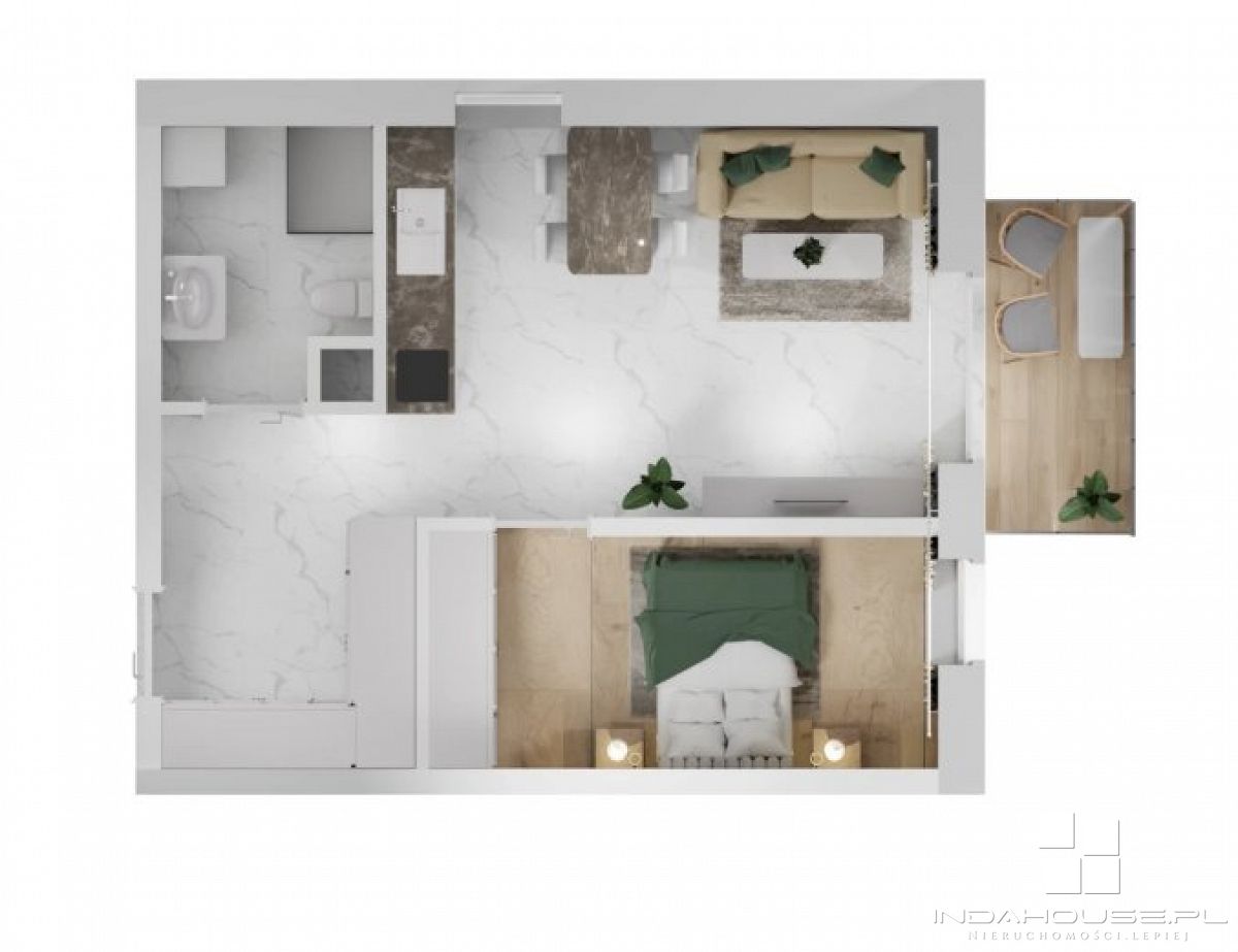 Nowe 2-pokojowe mieszkanie z balkonem (5)