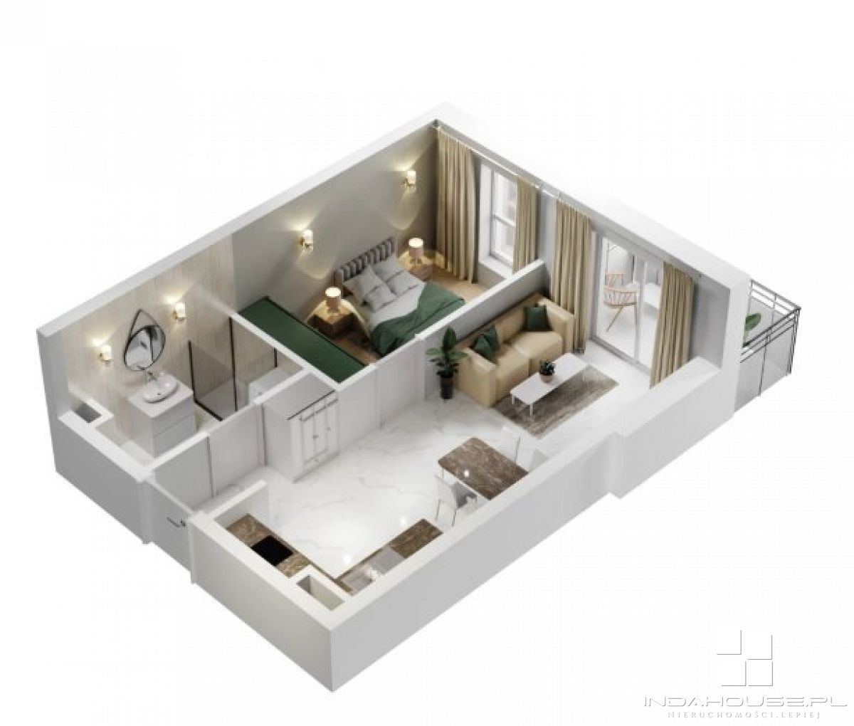 Nowe 2-pokojowe mieszkanie z balkonem (4)