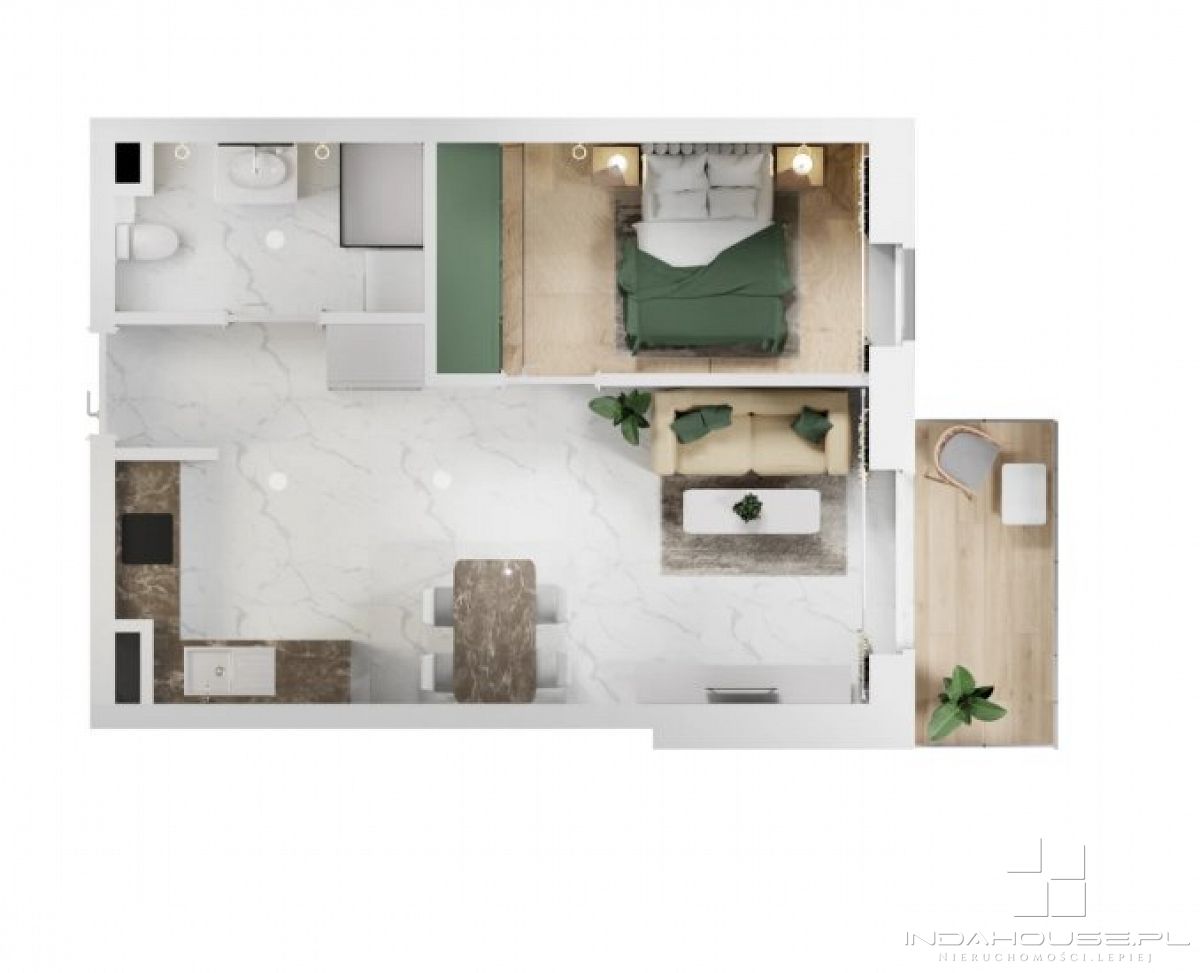 Nowe 2-pokojowe mieszkanie z balkonem (5)