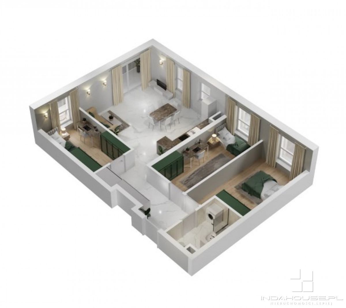 Nowe 4-pokojowe mieszkanie z balkonem (5)