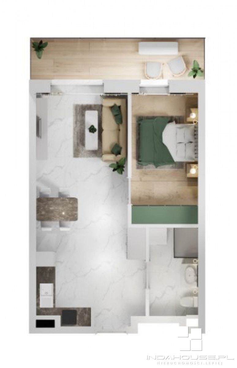 Nowe 2-pokojowe mieszkanie z balkonem (5)