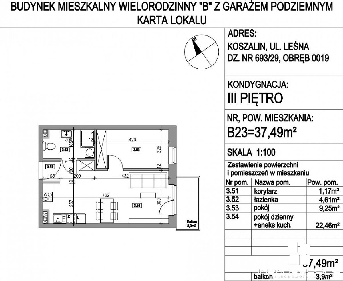 Nowe 2-pokojowe mieszkanie z balkonem (2)