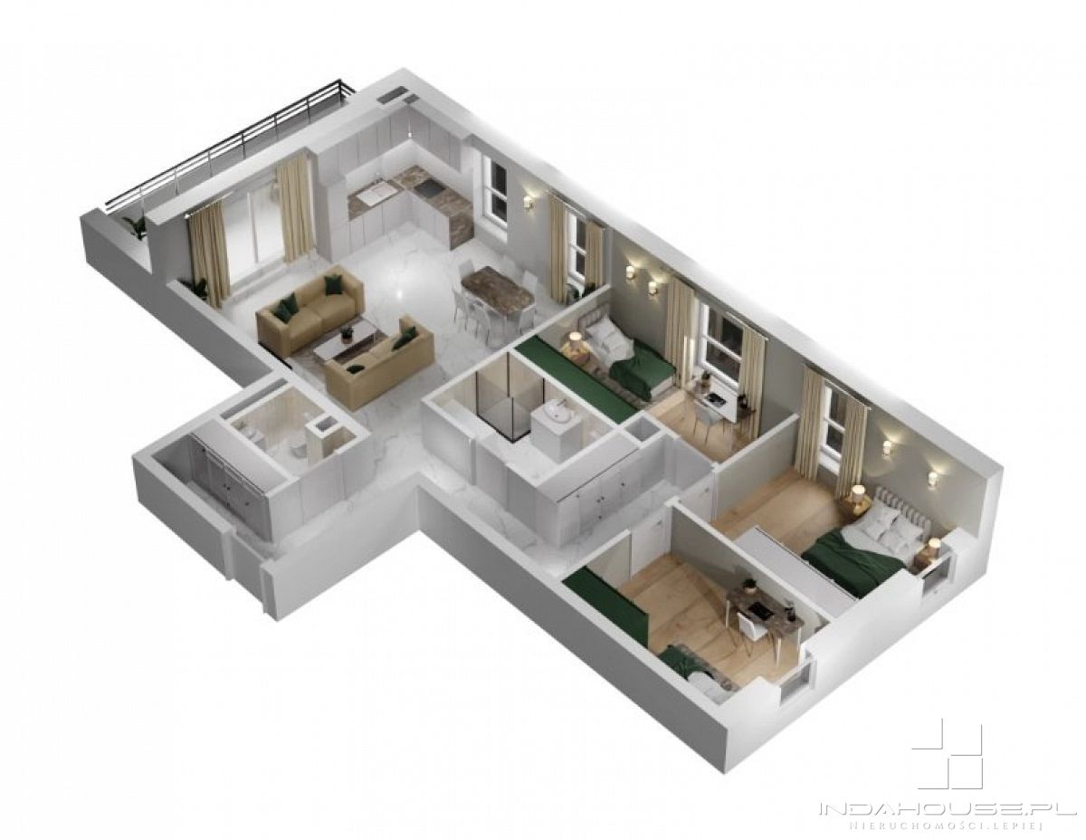 Nowe 4-pokojowe mieszkanie z balkonem (4)