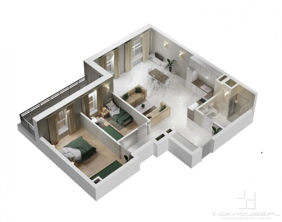 Nowe 4-pokojowe mieszkanie z balkonem (4)