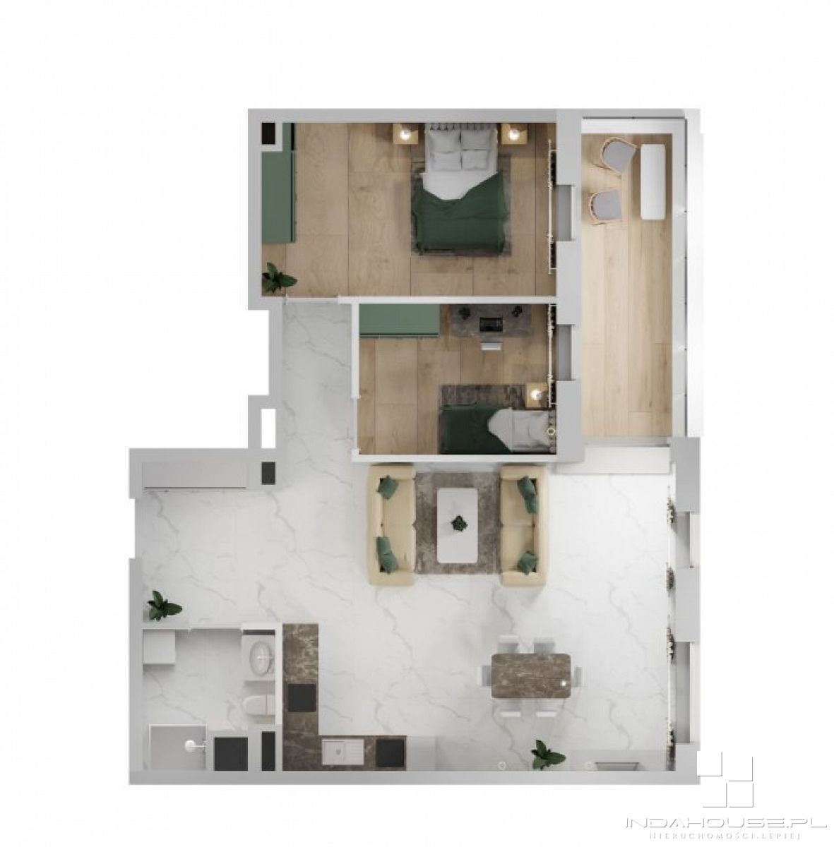 Nowe 4-pokojowe mieszkanie z balkonem (5)