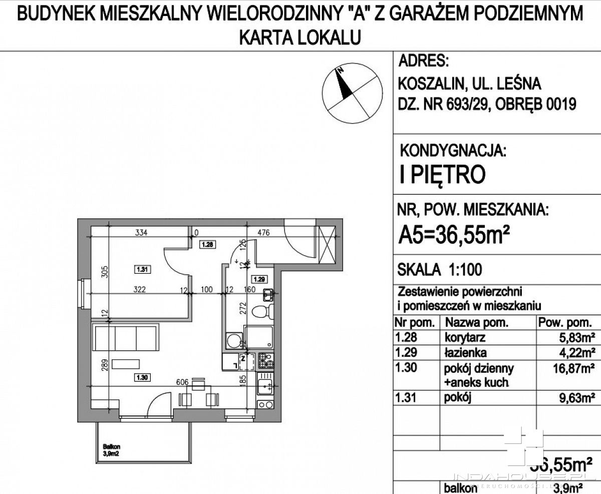 Nowe 2-pokojowe mieszkanie z balkonem  (2)