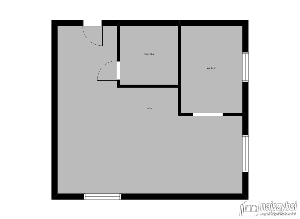 Nowogard - kawalerka na 1 piętrze /po remoncie (11)