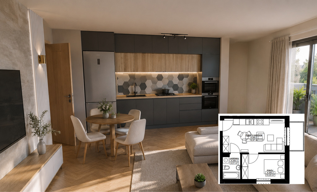 2 pok.| 1 piętro | Balkon | ul.H.Żybułtowskiej (1)