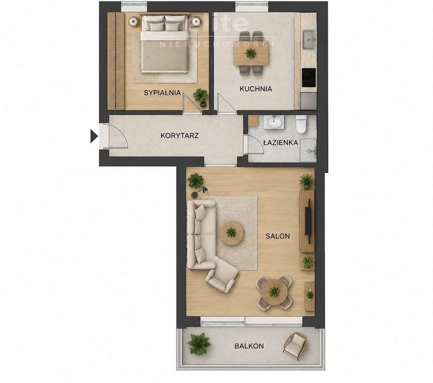 Centrum, 2 pokoje, balkon, piwnica (15)