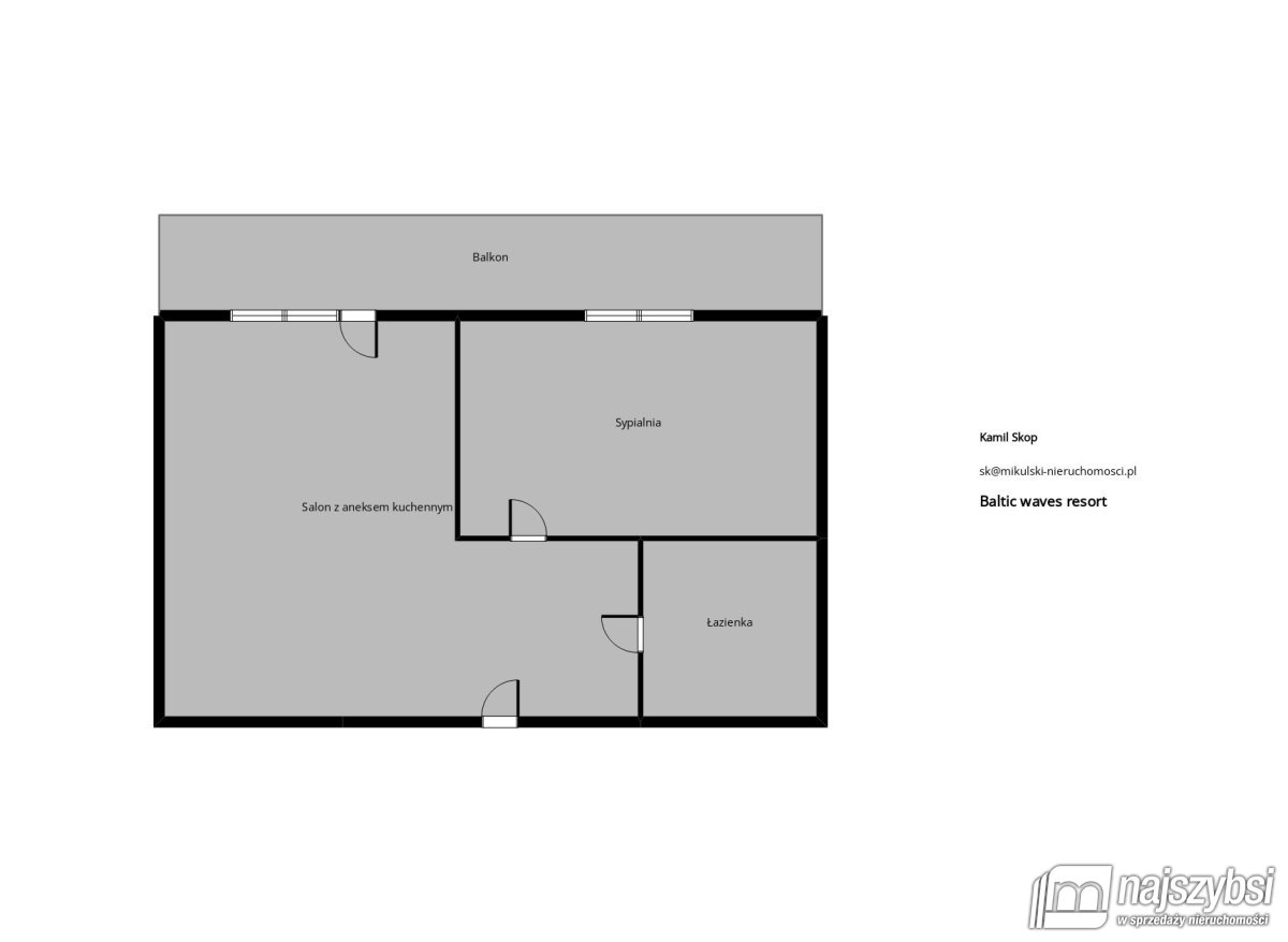MIĘDZYZDROJE - APARTAMENT W BALTIC WAVES RESORT (11)