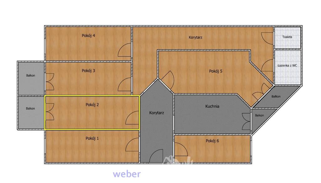 Do wynajęcia pokój nr 2 z balkonem (12)