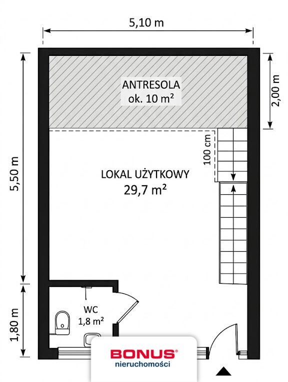 Lokal użytkowy z antresolą w samym centrum miasta (3)
