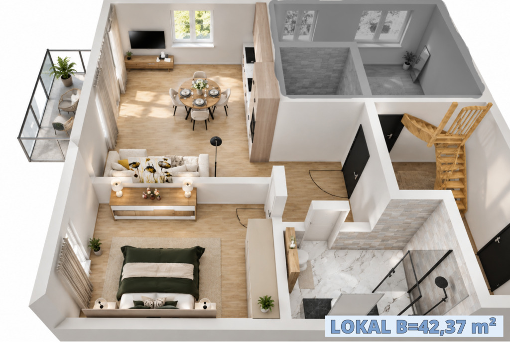 3 Mieszkania lub 2 Poziomy dla rodziny | 140m2 (13)